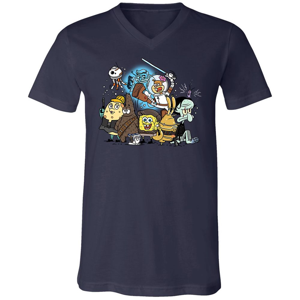 Unisex V-Neck T-Shirt - BLSM8SWB - Navy - 9