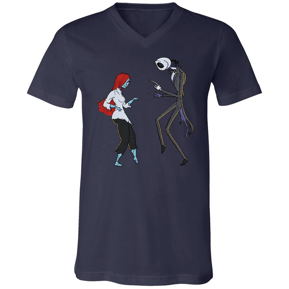 Unisex V-Neck T-Shirt - 84QCUNVN - Navy - 9