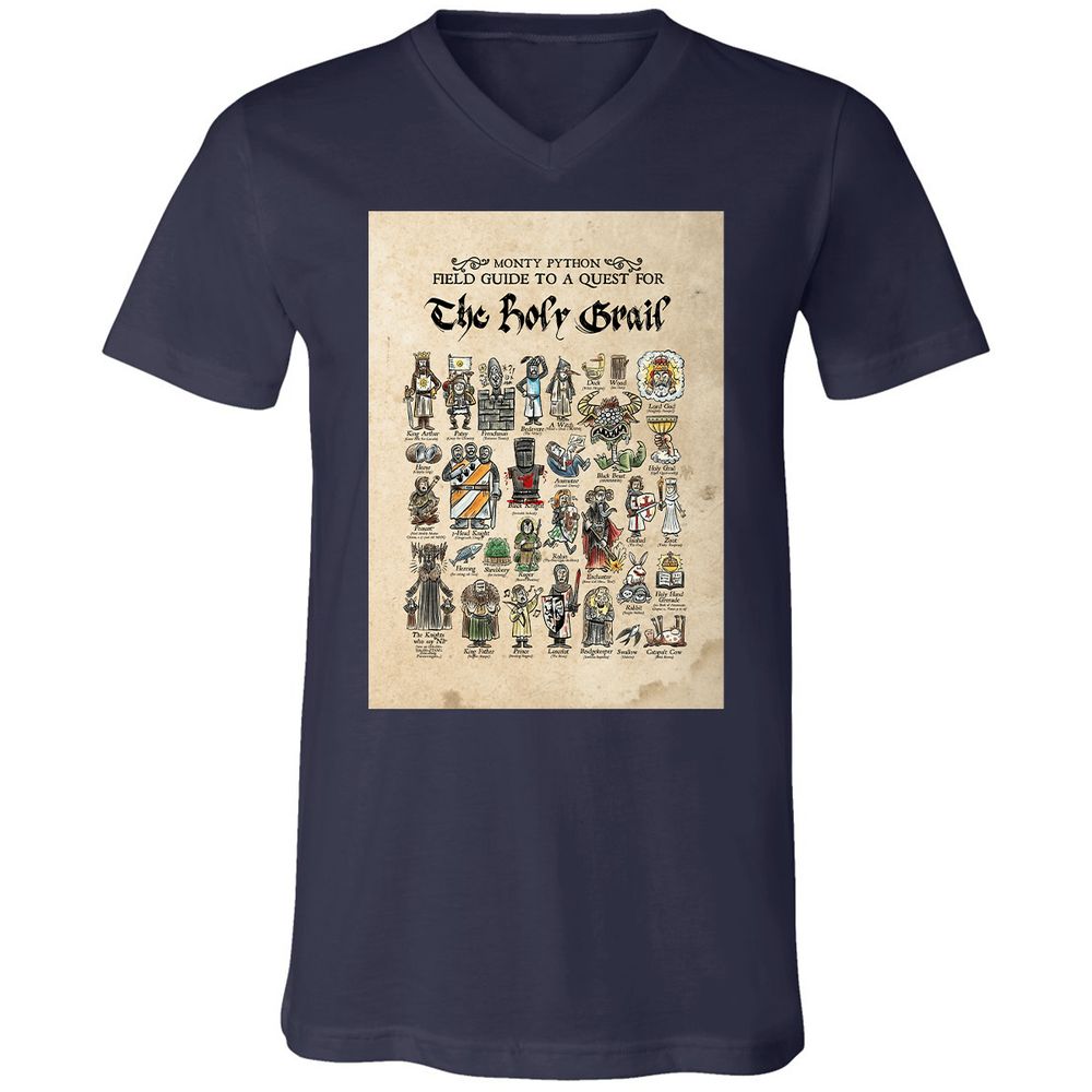 Unisex V-Neck T-Shirt - FRSCP2D9 - Navy - 9