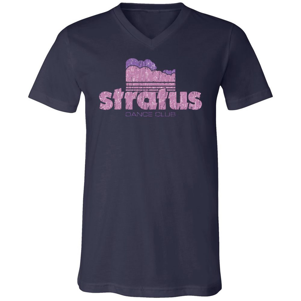 Unisex V-Neck T-Shirt - 8HDRFAG9 - Navy - 9