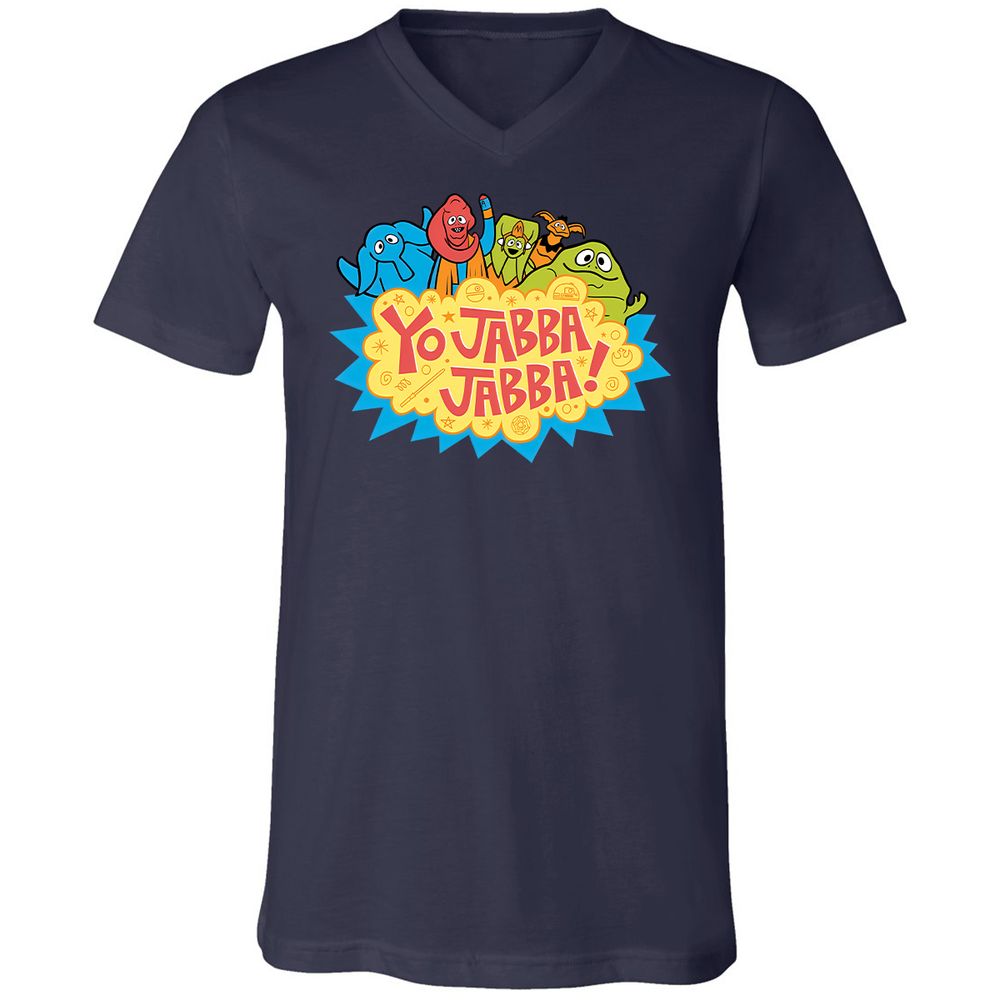 Unisex V-Neck T-Shirt - Q1DNC96N - Navy - 9