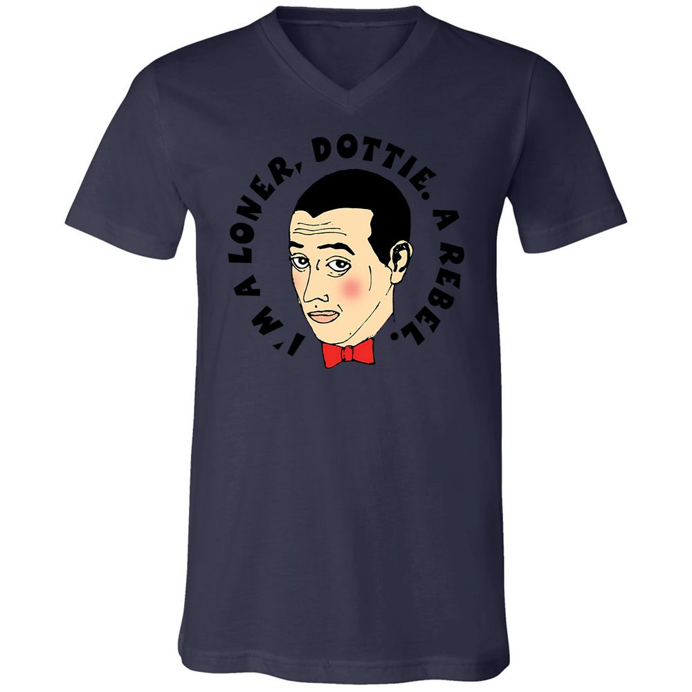 Unisex V-Neck T-Shirt - VCYUBSV3 - Navy - 9