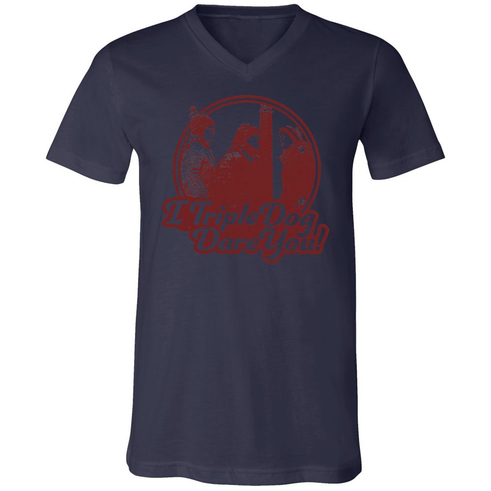 Unisex V-Neck T-Shirt - CAM4X1CL - Navy - 9