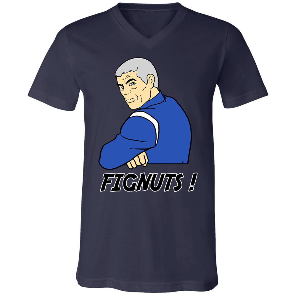 Unisex V-Neck T-Shirt - NJ93AZWP - Navy - 9
