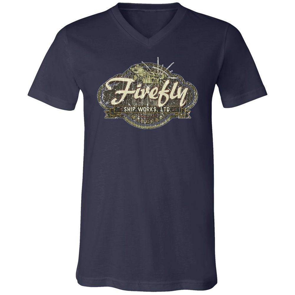 Unisex V-Neck T-Shirt - V816REAA - Navy - 9