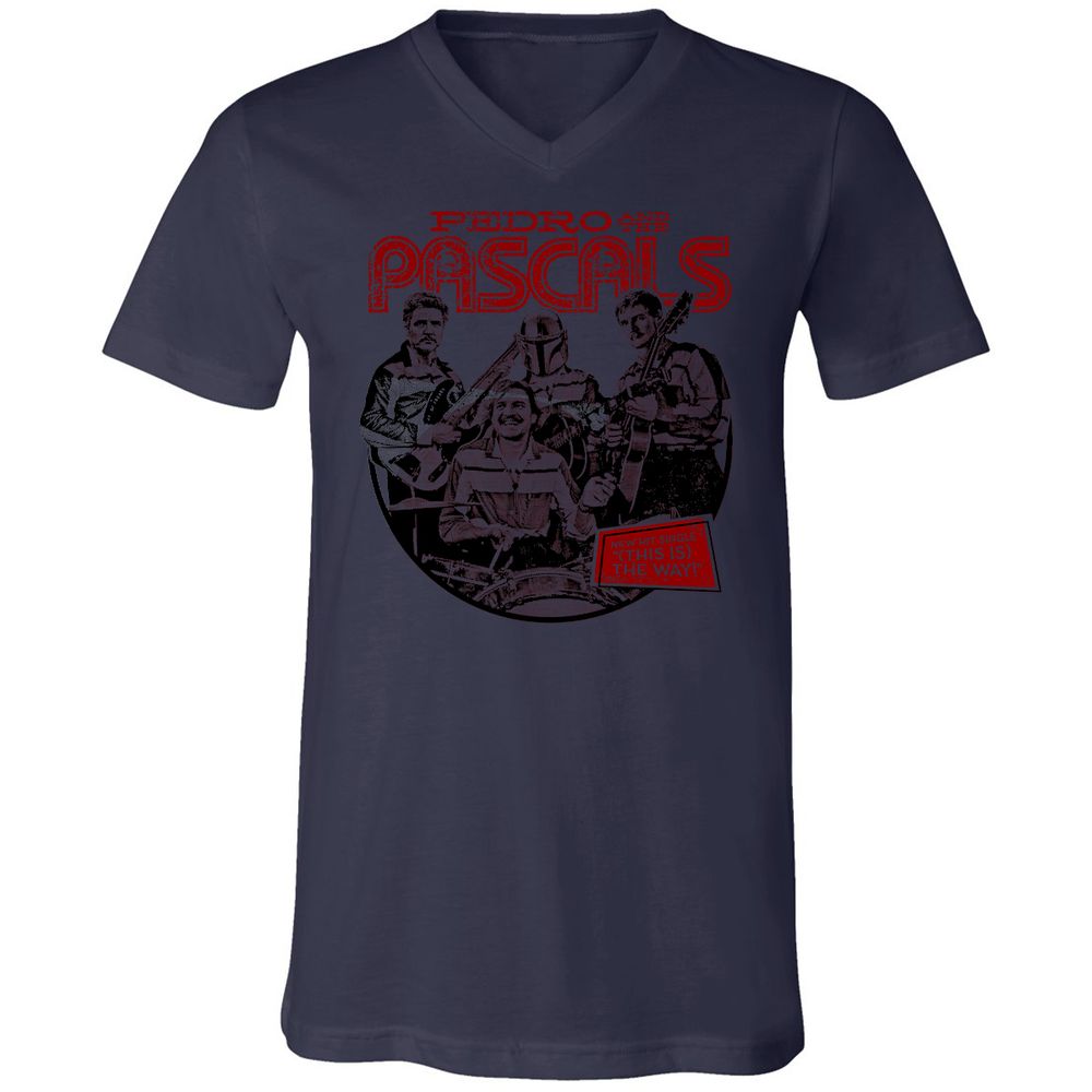 Unisex V-Neck T-Shirt - EWF1U8BL - Navy - 9