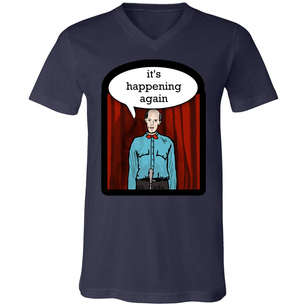 Unisex V-Neck T-Shirt - WV35CDFX - Navy - 9