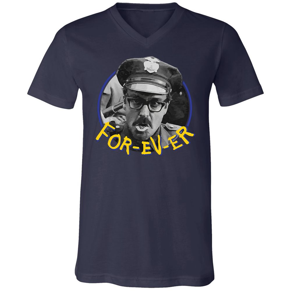 Unisex V-Neck T-Shirt - MD6PWGUB - Navy - 9