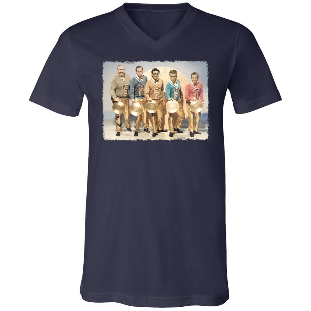 Unisex V-Neck T-Shirt - CCT5EZXX - Navy - 9