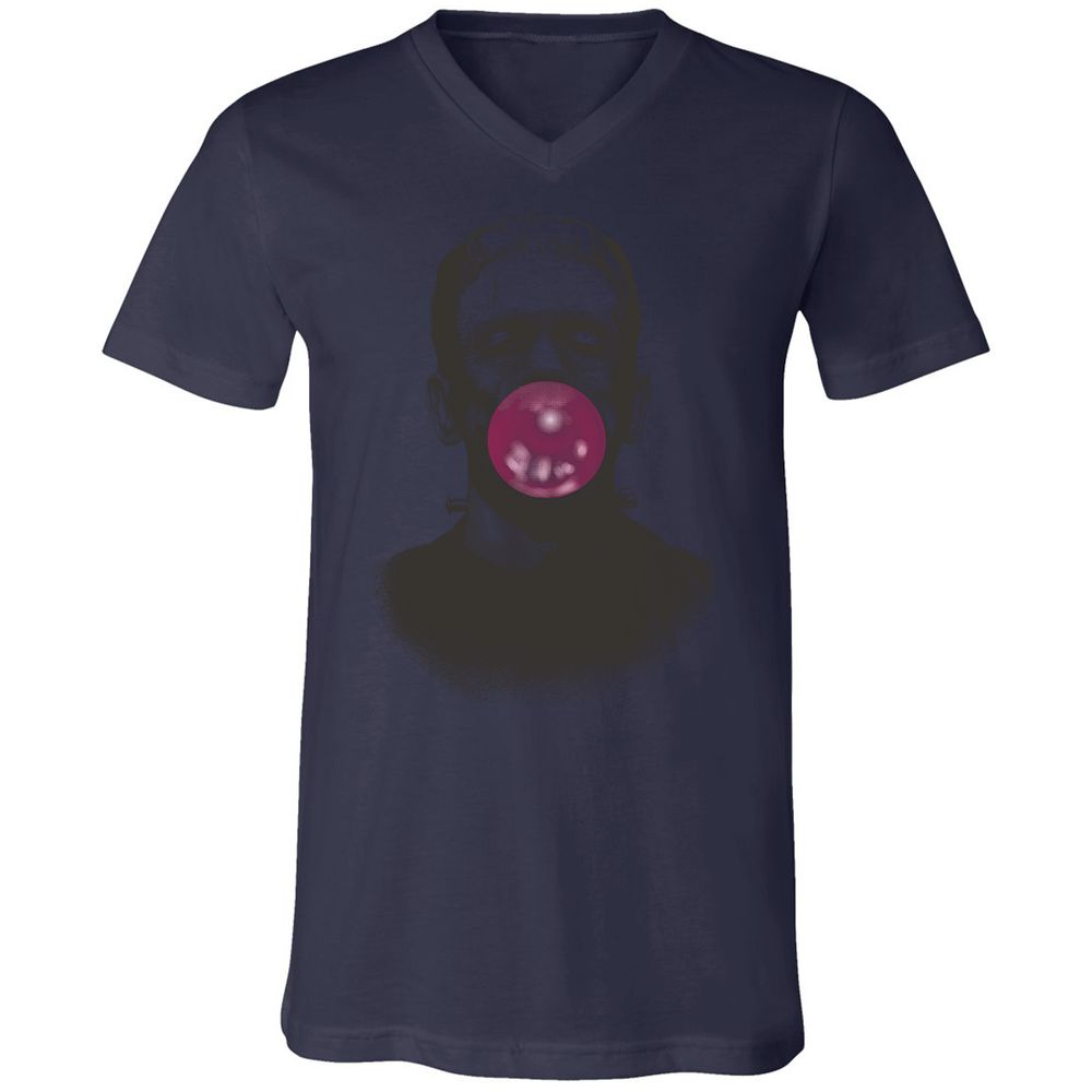 Unisex V-Neck T-Shirt - 8R3XPLVB - Navy - 9
