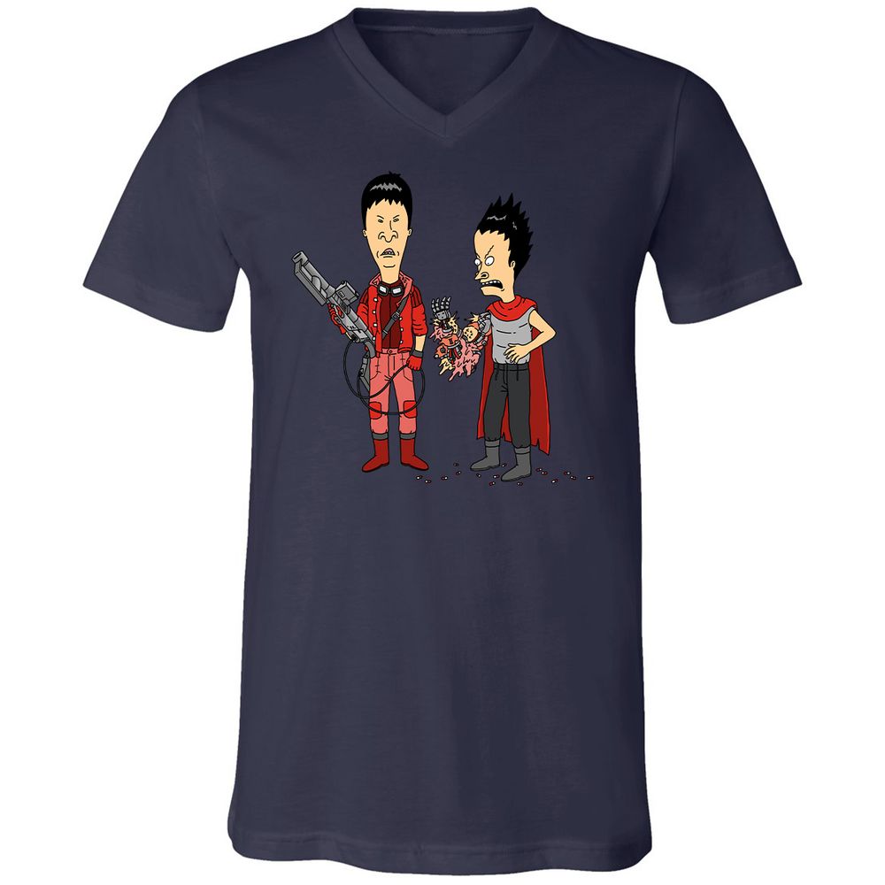 Unisex V-Neck T-Shirt - G9AFZ4SV - Navy - 9