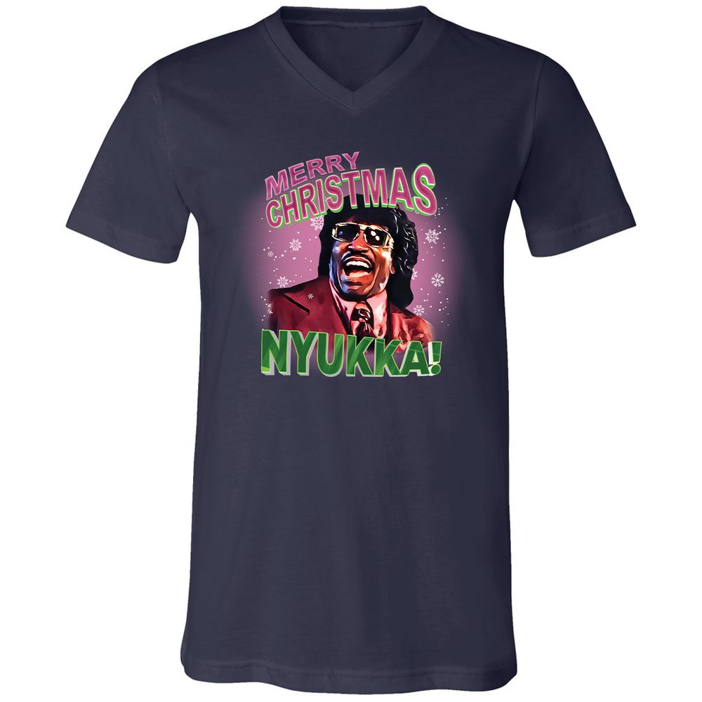 Unisex V-Neck T-Shirt - 5Z99X658 - Navy - 9