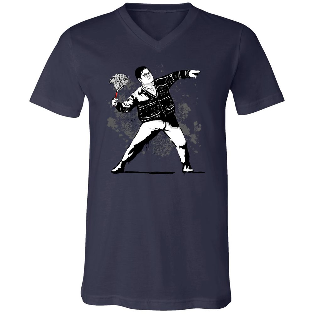 Unisex V-Neck T-Shirt - 9NYCDJLC - Navy - 9