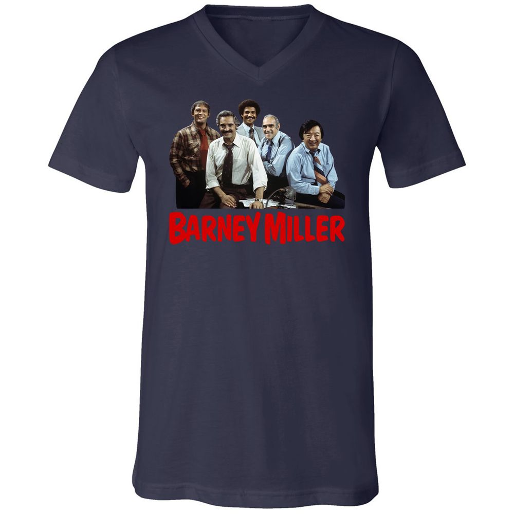 Unisex V-Neck T-Shirt - NRVCUBLT - Navy - 9