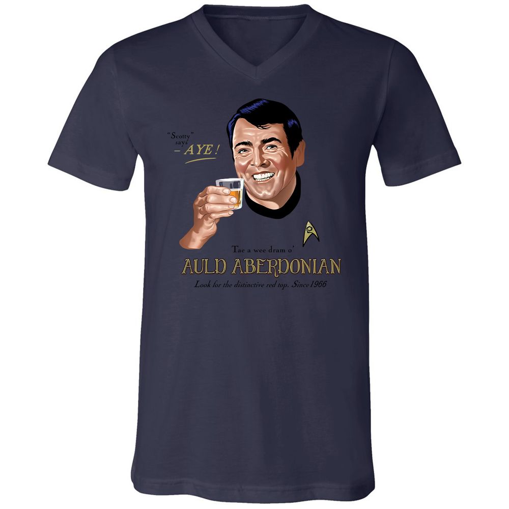 Unisex V-Neck T-Shirt - XNT61TL3 - Navy - 9