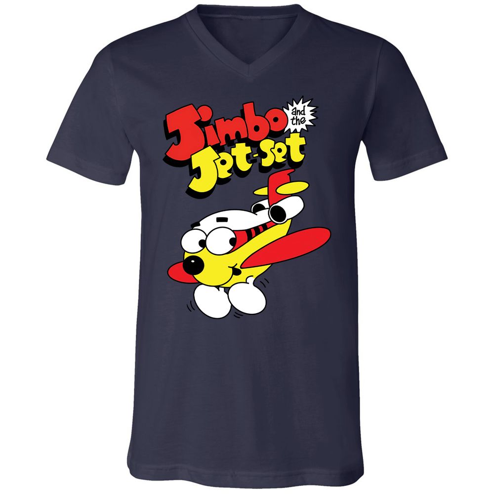 Unisex V-Neck T-Shirt - KSBPWSVU - Navy - 9