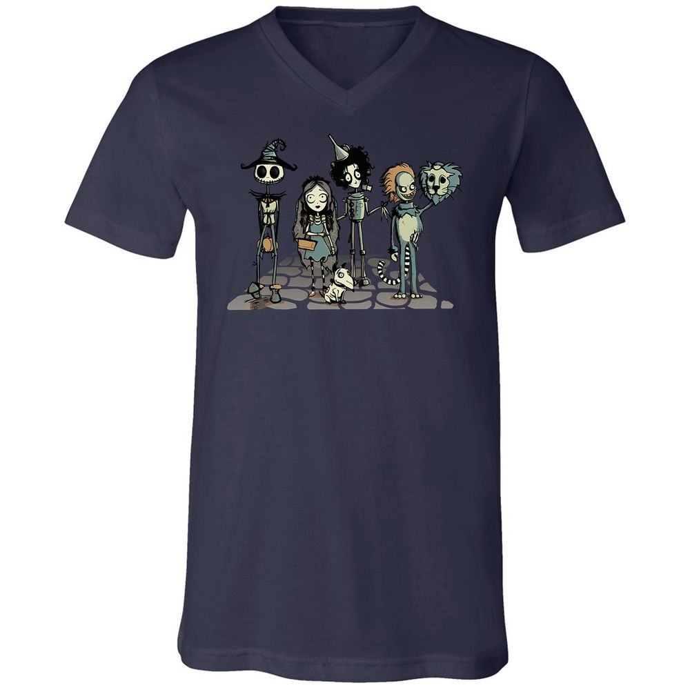 Unisex V-Neck T-Shirt - 99RSBFTE - Navy - 9