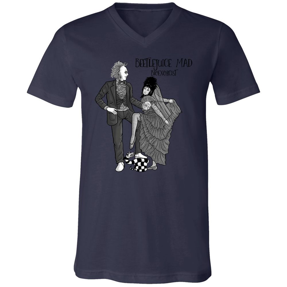 Unisex V-Neck T-Shirt - 2TV4J9AB - Navy - 9