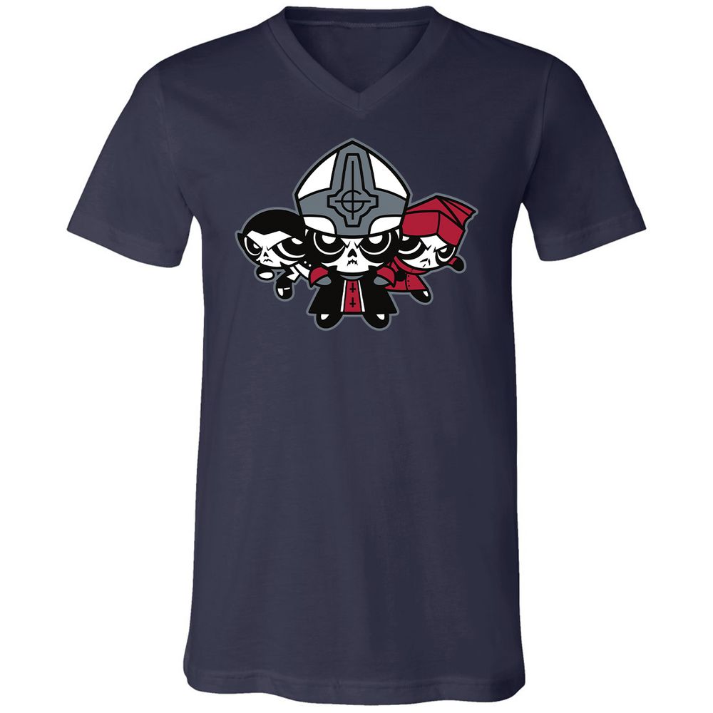 Unisex V-Neck T-Shirt - A5WJEP5Z - Navy - 9