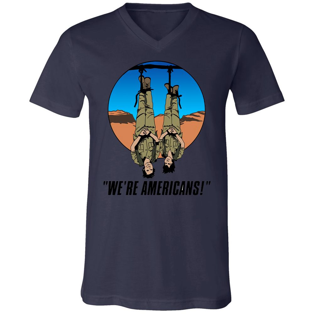 Unisex V-Neck T-Shirt - XPW1GD1X - Navy - 9