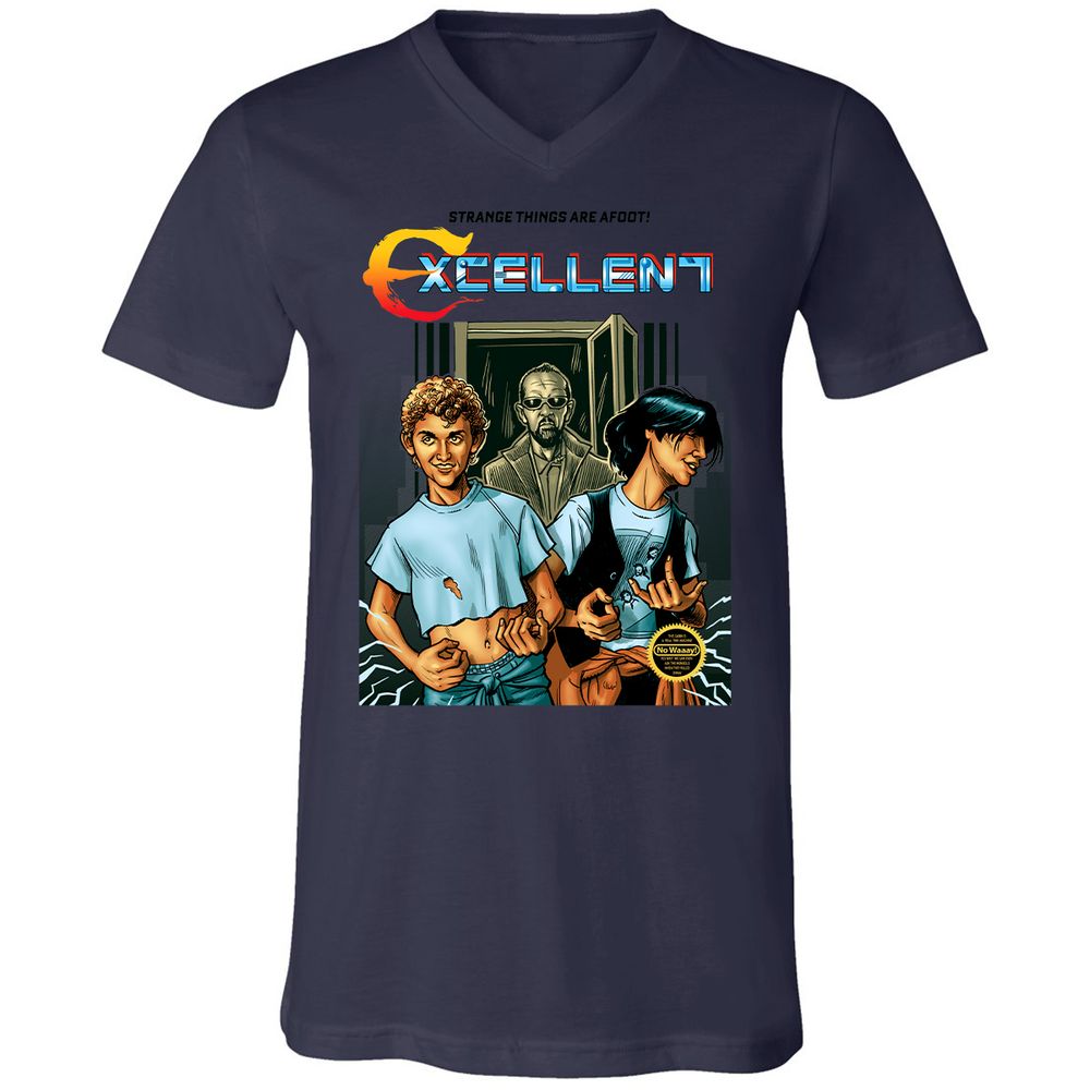 Unisex V-Neck T-Shirt - CN2T6CY1 - Navy - 9