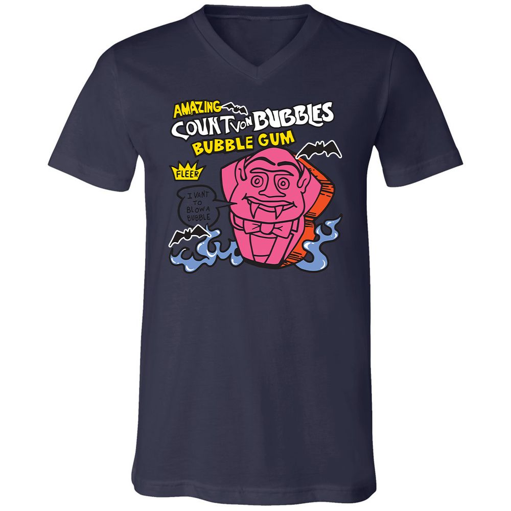 Unisex V-Neck T-Shirt - M7GB3AB6 - Navy - 9