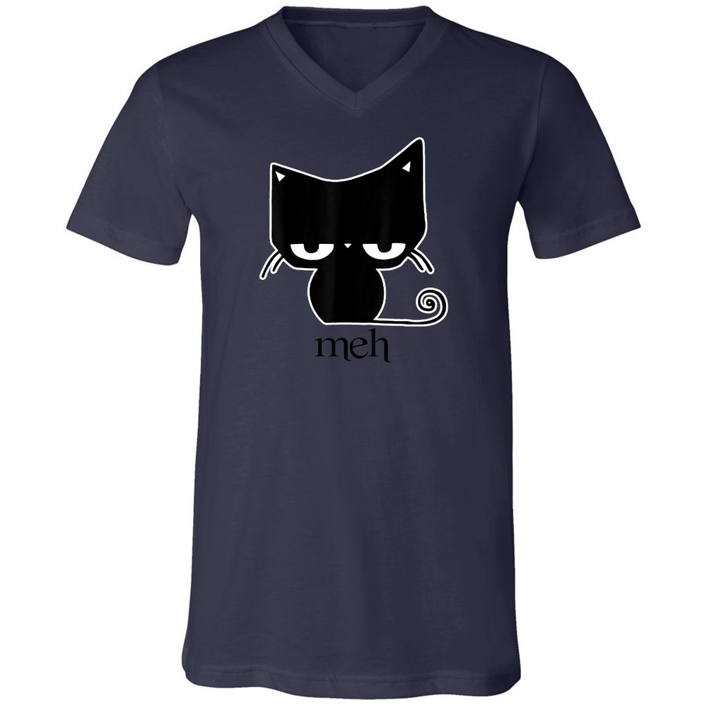 Unisex V-Neck T-Shirt - 45XLSN3Y - Navy - 9