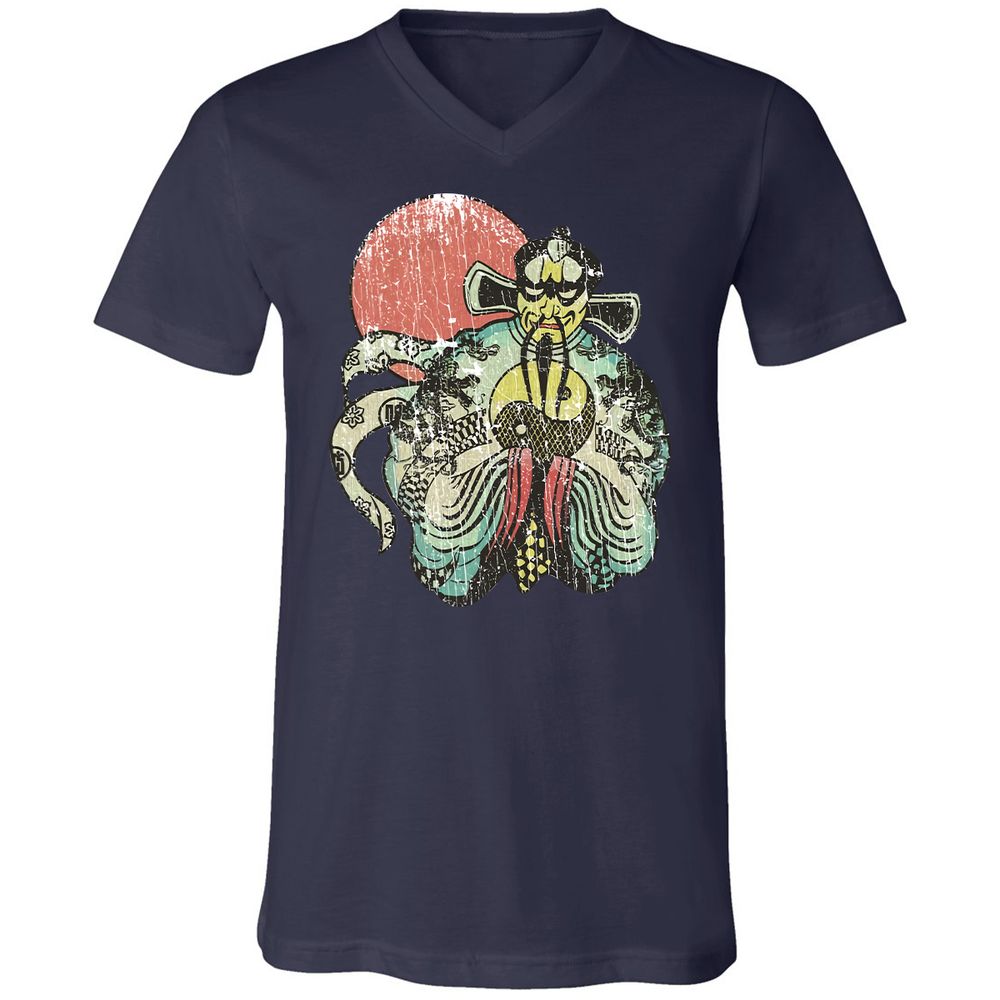 Unisex V-Neck T-Shirt - R569RVSG - Navy - 9