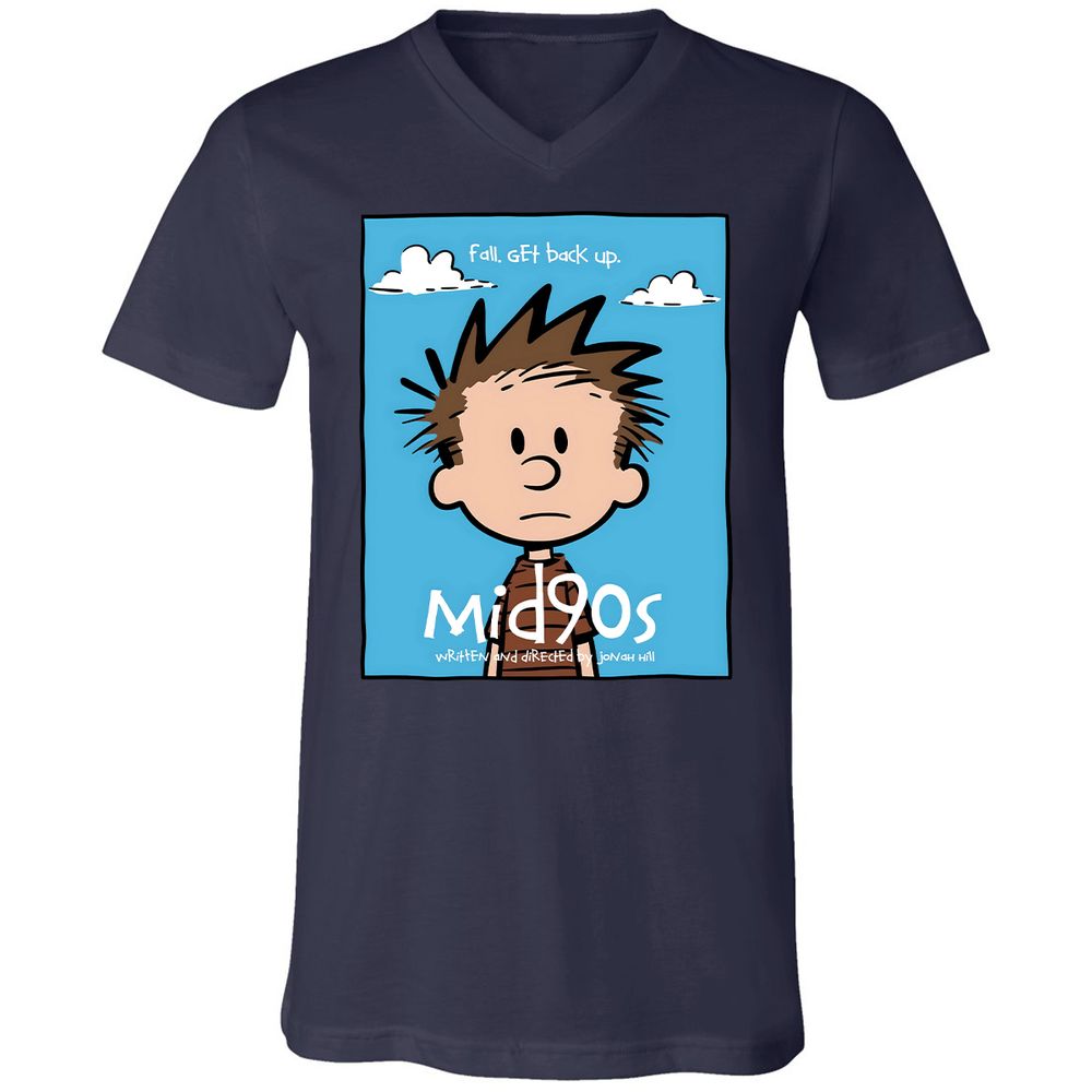Unisex V-Neck T-Shirt - 4LGGD5H2 - Navy - 9