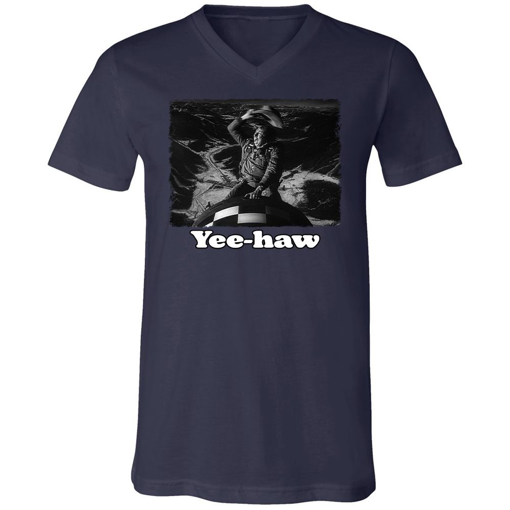 Unisex V-Neck T-Shirt - GTZPT6RW - Navy - 9
