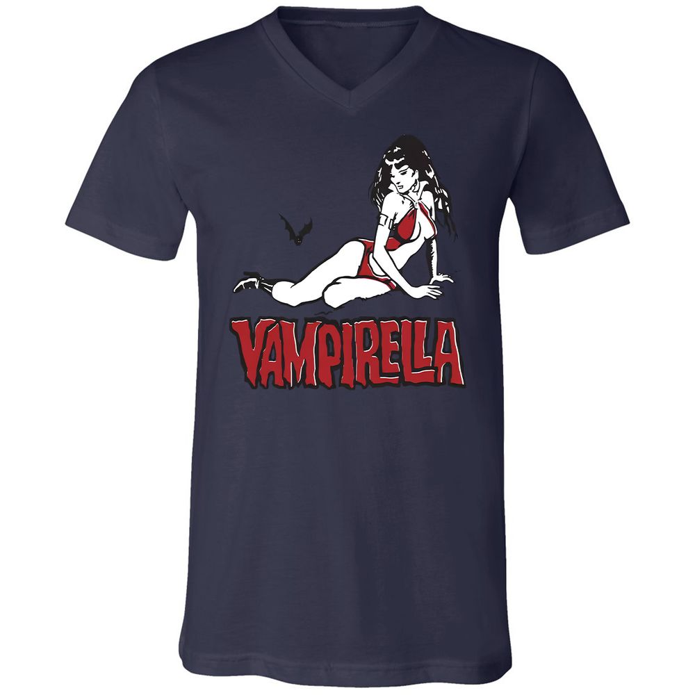 Unisex V-Neck T-Shirt - FKAESP1V - Navy - 9