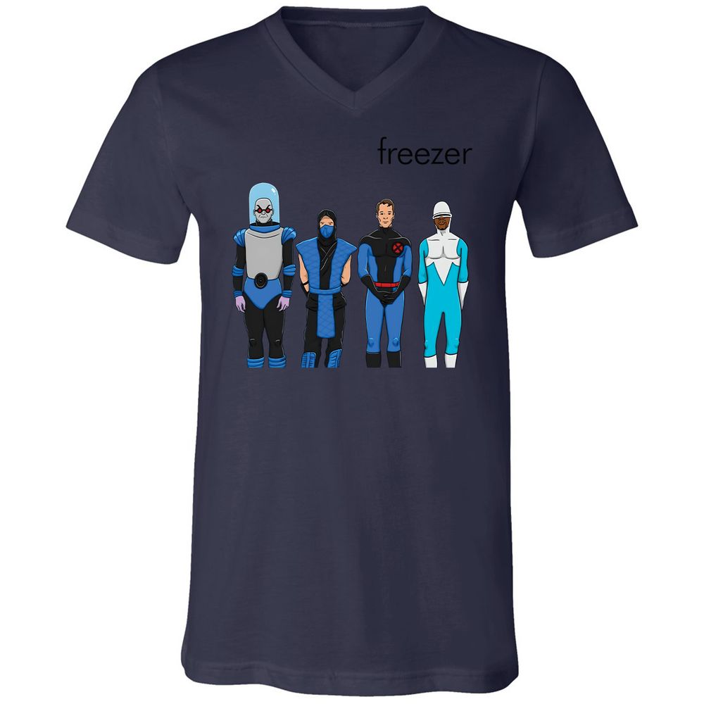 Unisex V-Neck T-Shirt - V25R899L - Navy - 9