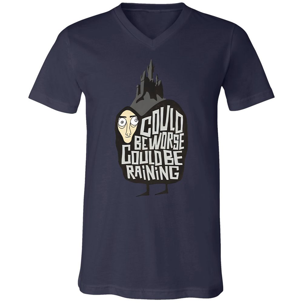 Unisex V-Neck T-Shirt - RCLJ9FN7 - Navy - 9