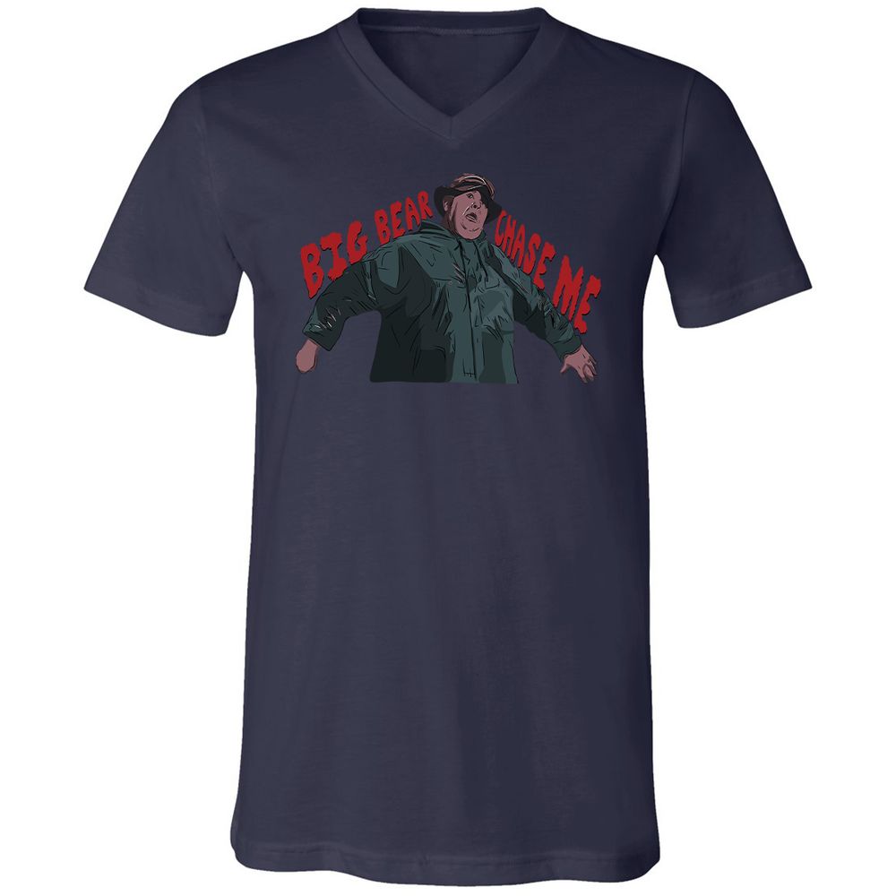 Unisex V-Neck T-Shirt - KVU79UR3 - Navy - 9