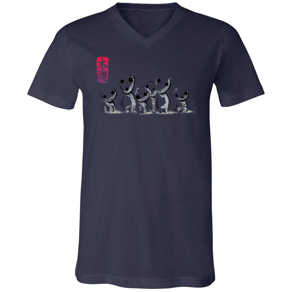 Unisex V-Neck T-Shirt - 7Y8Z5APS - Navy - 9