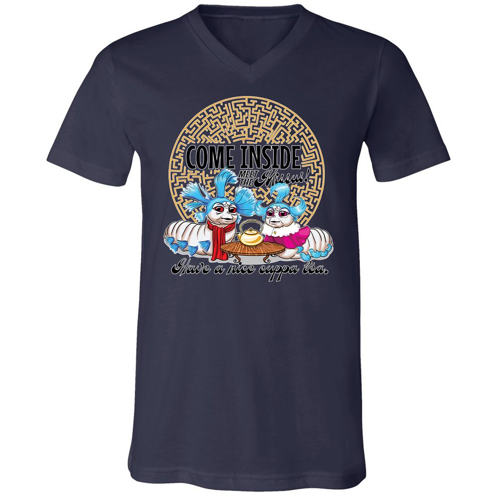Unisex V-Neck T-Shirt - G65MEKGQ - Navy - 9