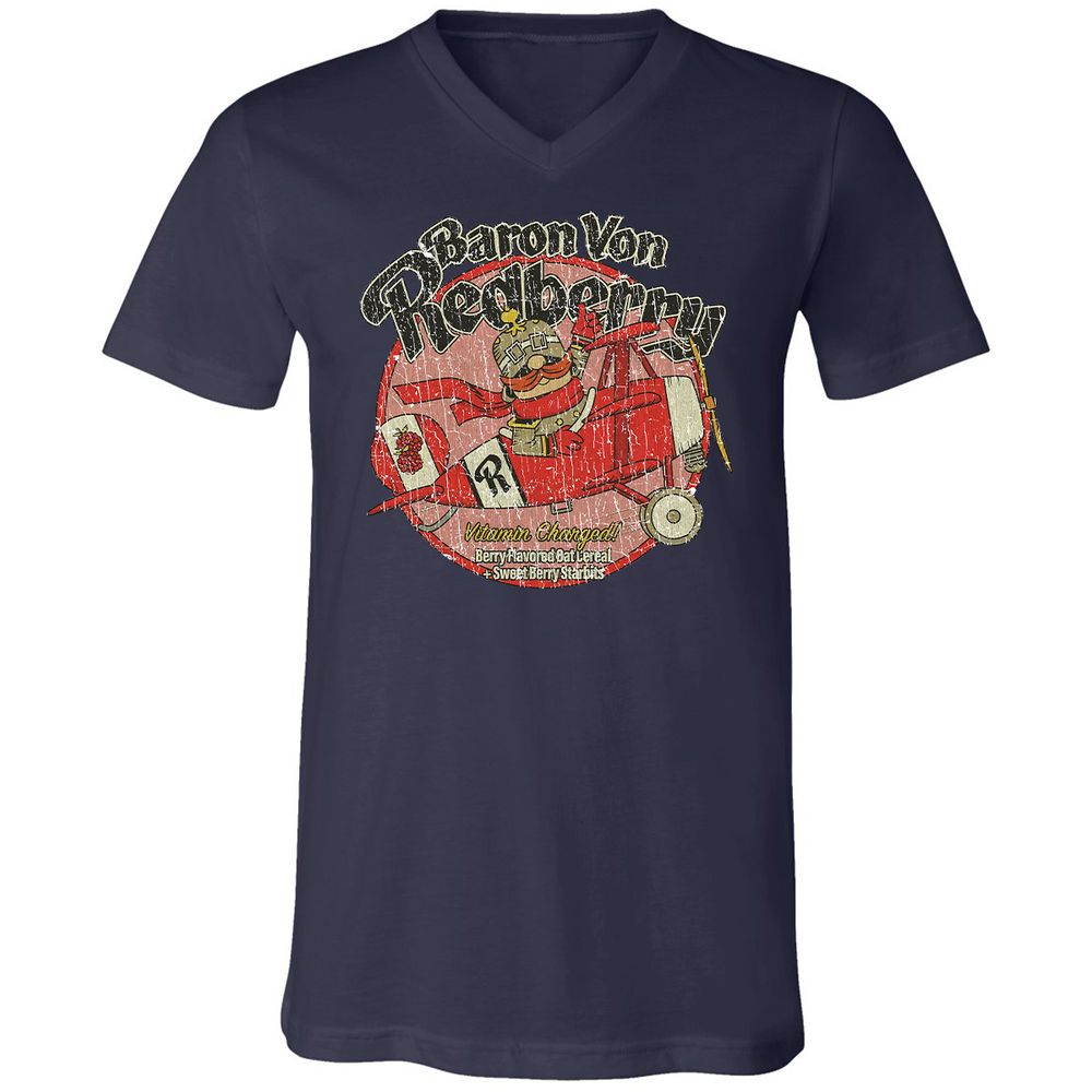 Unisex V-Neck T-Shirt - SHKEBYPS - Navy - 9