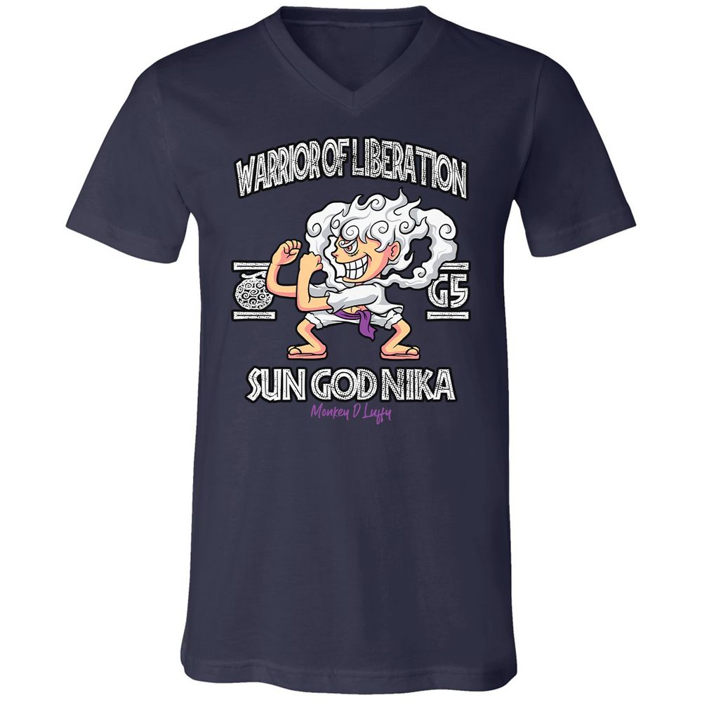 Unisex V-Neck T-Shirt - VB98SZTS - Navy - 9