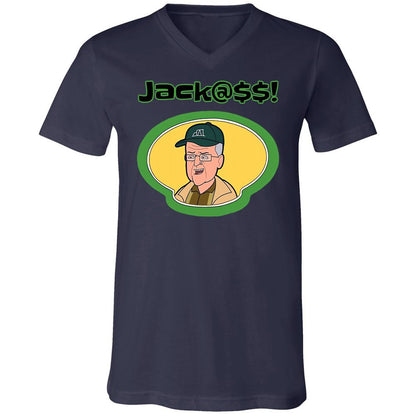 Unisex V-Neck T-Shirt - X6ARJA49 - Navy - 9