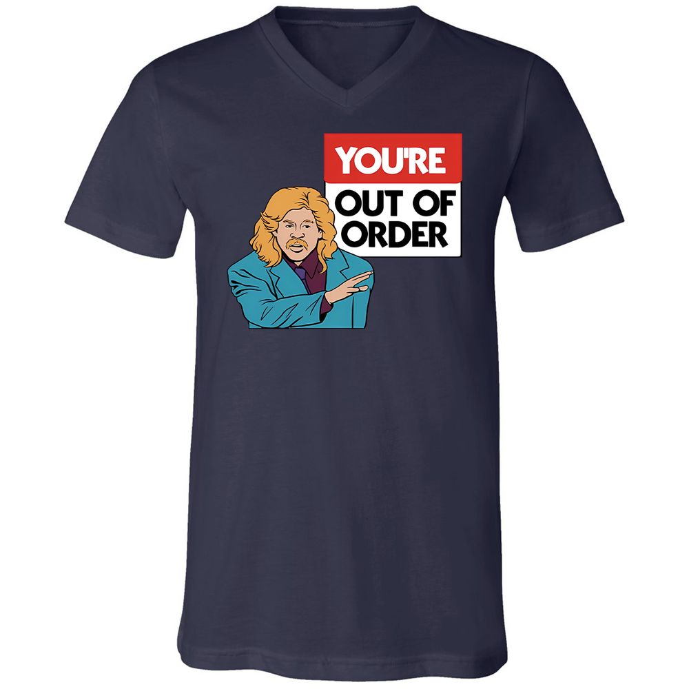 Unisex V-Neck T-Shirt - WUT31Q3H - Navy - 9
