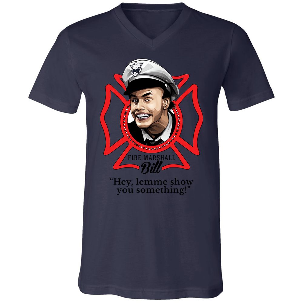 Unisex V-Neck T-Shirt - BE2N96R8 - Navy - 9