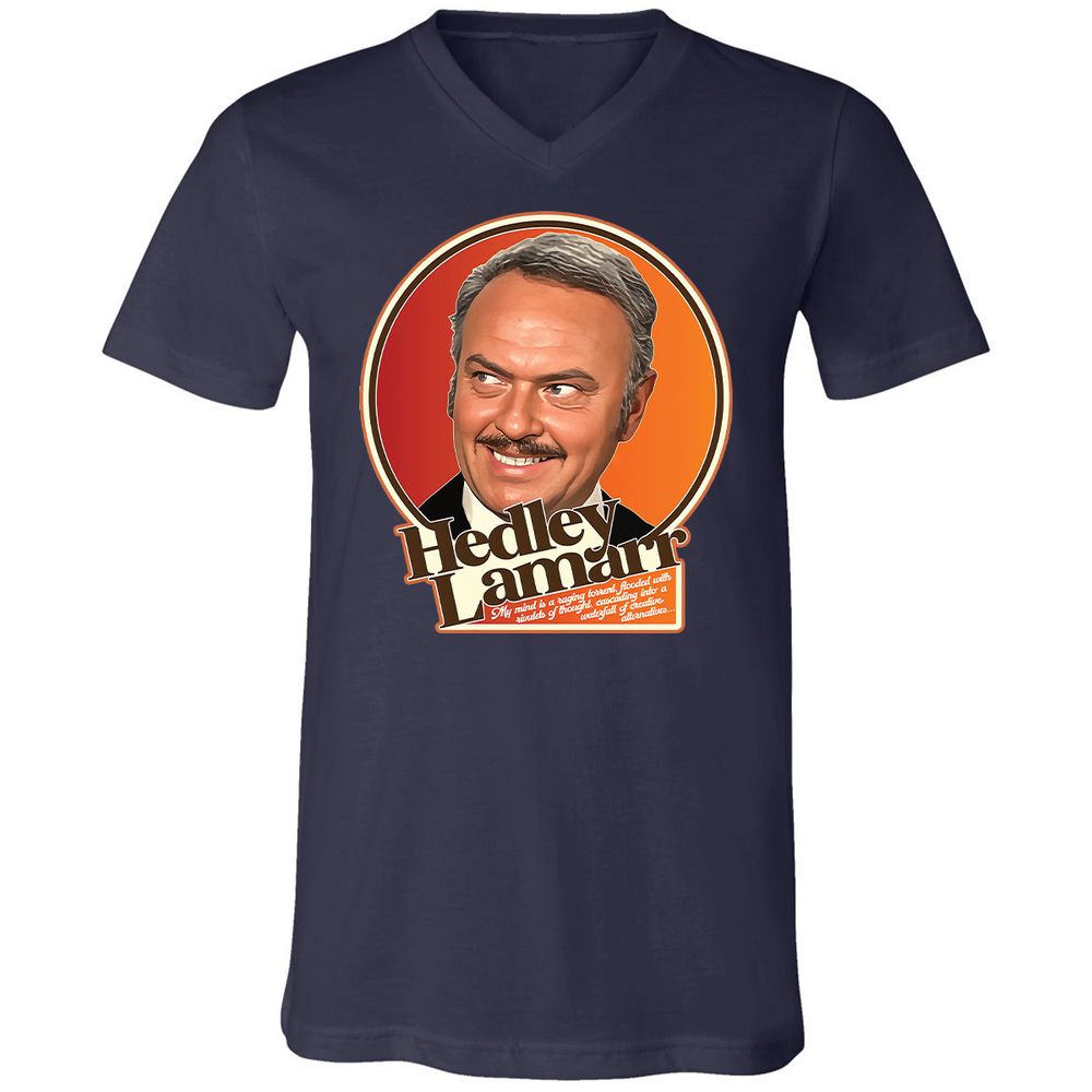 Unisex V-Neck T-Shirt - 778MU9TR - Navy - 9