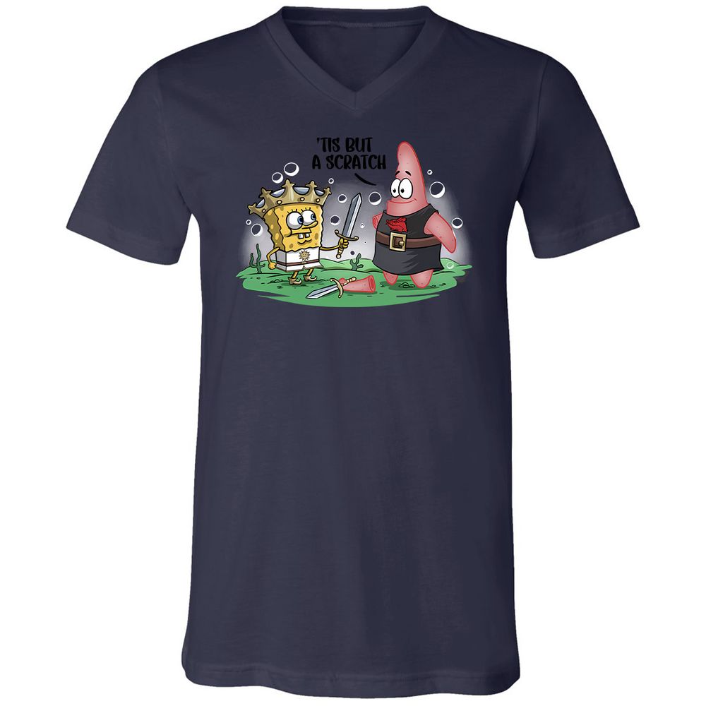 Unisex V-Neck T-Shirt - 3H61MKR8 - Navy - 9