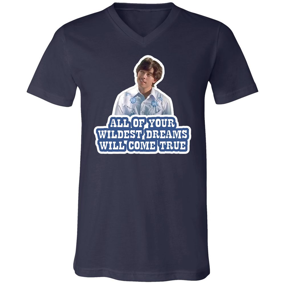 Unisex V-Neck T-Shirt - G4GLYSNU - Navy - 9
