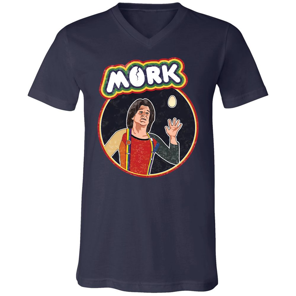 Unisex V-Neck T-Shirt - LWM9SJV7 - Navy - 9
