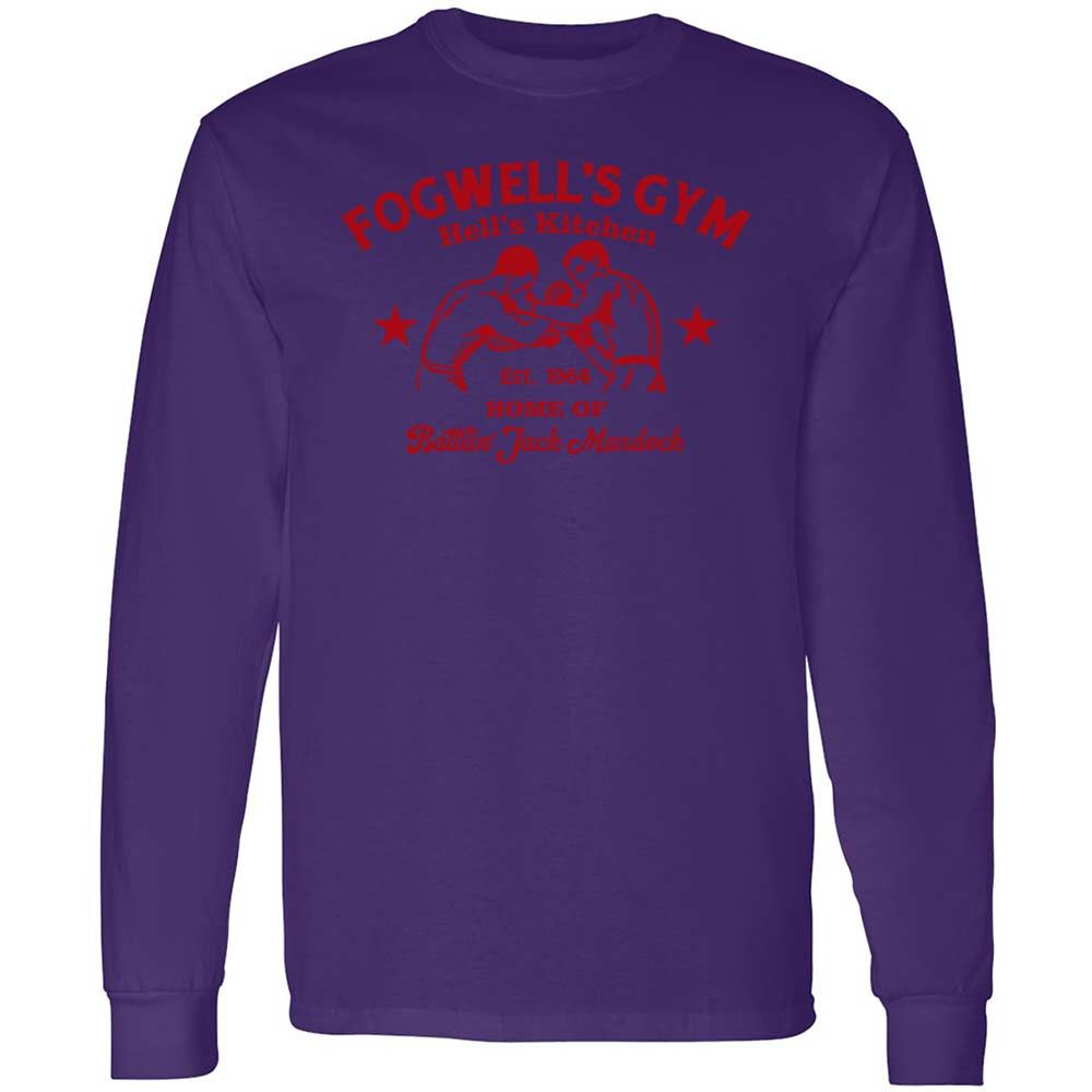 Long Sleeve T-Shirt - L5QBLPLQ - Purple - 9