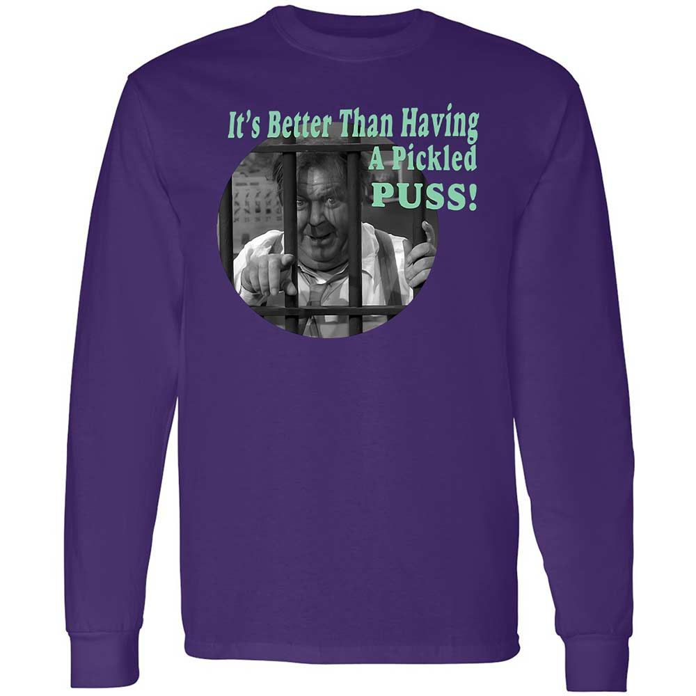 Long Sleeve T-Shirt - TAH84Y8T - Purple - 9