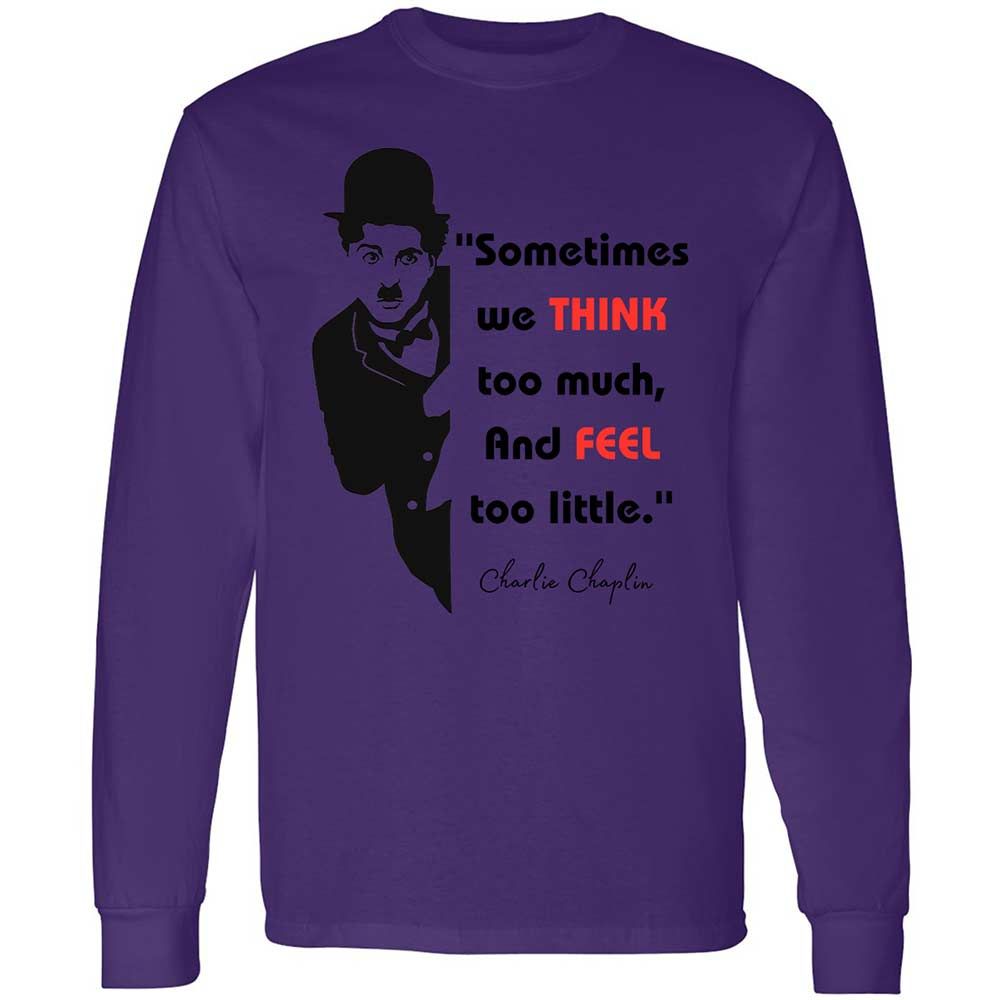 Sometimes we think too much - Purple - 9