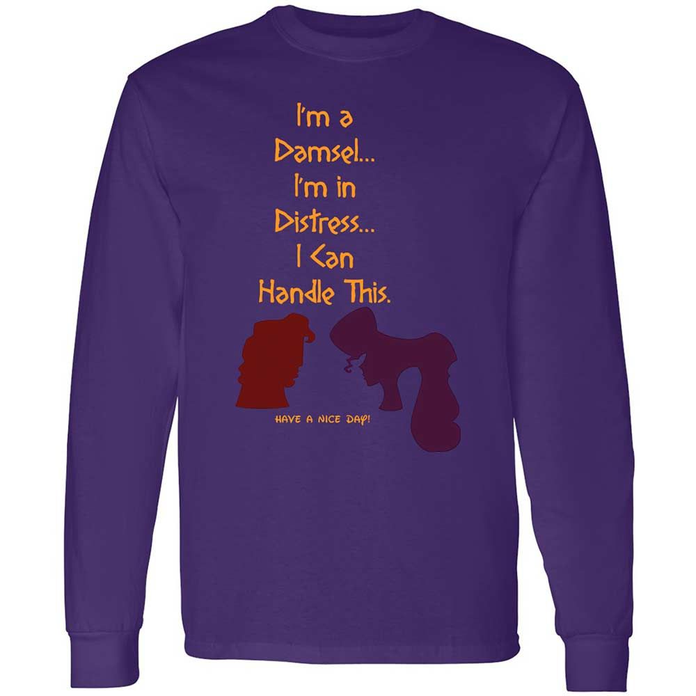 Long Sleeve T-Shirt - WVT8KECV - Purple - 9