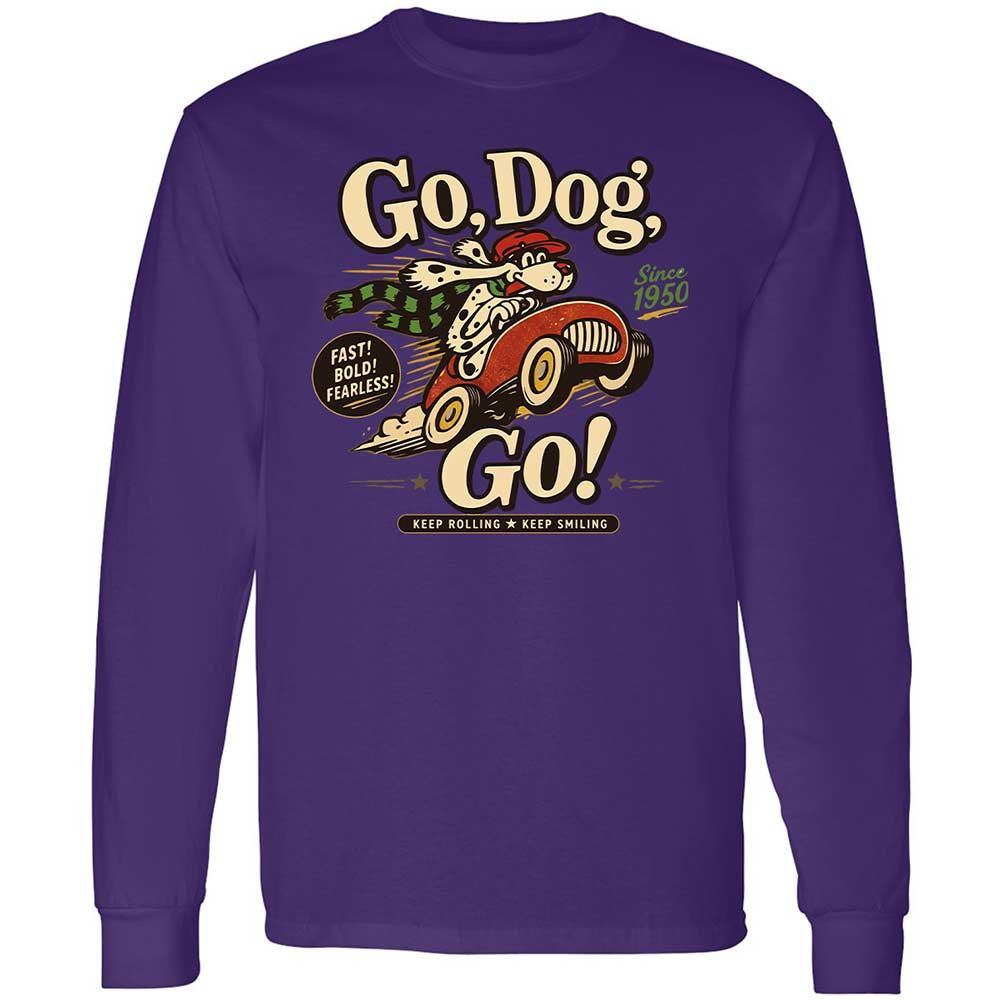 Long Sleeve T-Shirt - KHWPR9U3 - Purple - 9